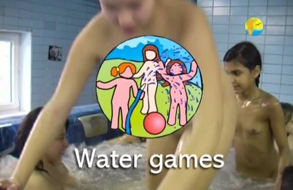 Water Games - Naturist freedom family nudism video in the pool [720×480 | 01:14:29 | 4.3 GB]