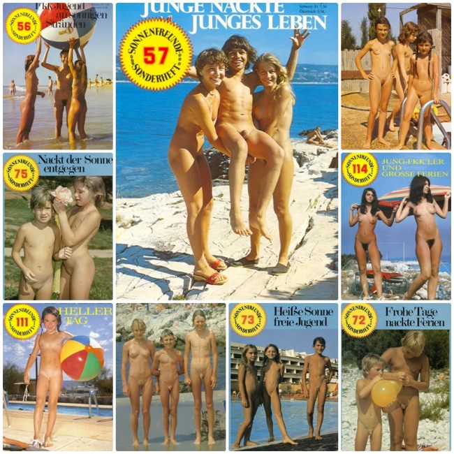 Nudism in Germany with the retro magazine photos