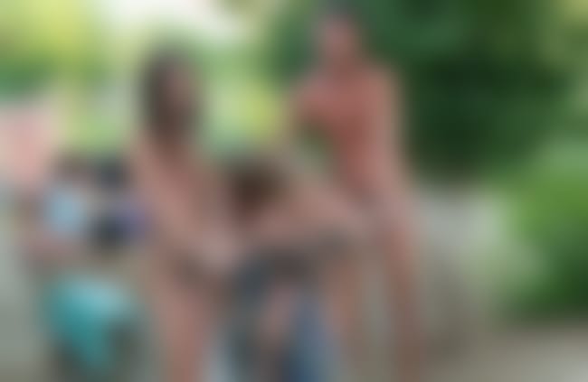 Family nudism in nature [in the countryside]